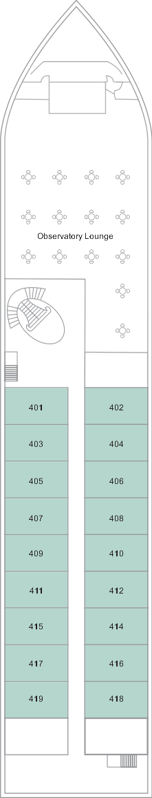 TUI Bahareya deck plan — Deck 4