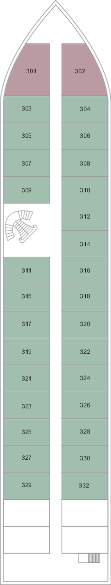 TUI Bahareya deck plan — Deck 3