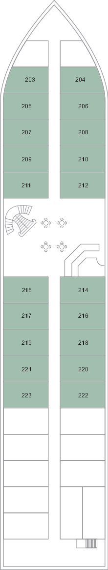 TUI Bahareya deck plan — Deck 2