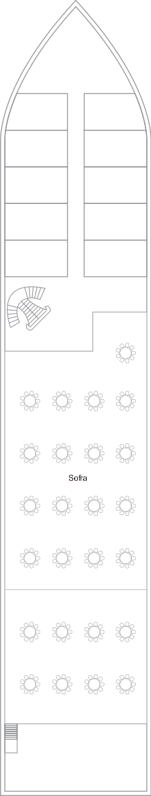 TUI Bahareya deck plan — Deck 1