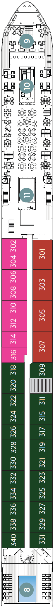 Deck plan for Horizon Deck