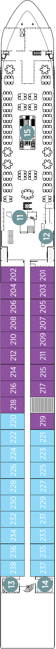 Deck plan for Vista Deck