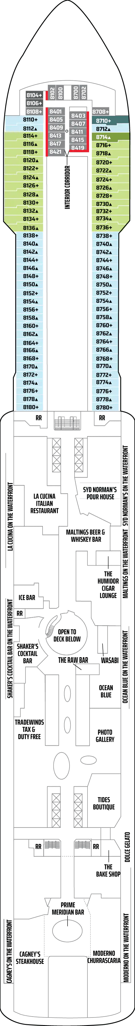 Deck plan for DECK 8