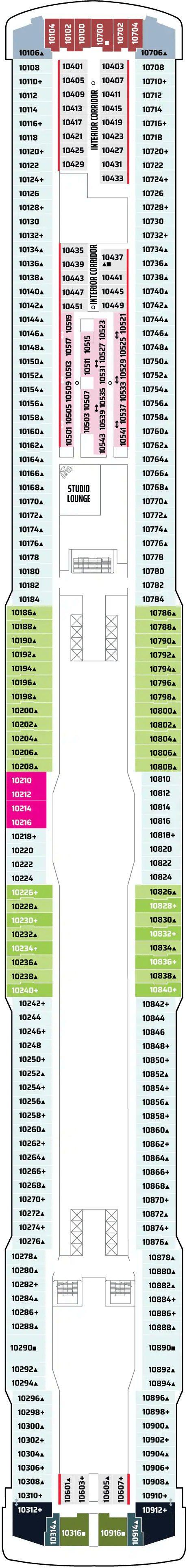 Deck plan for DECK 10