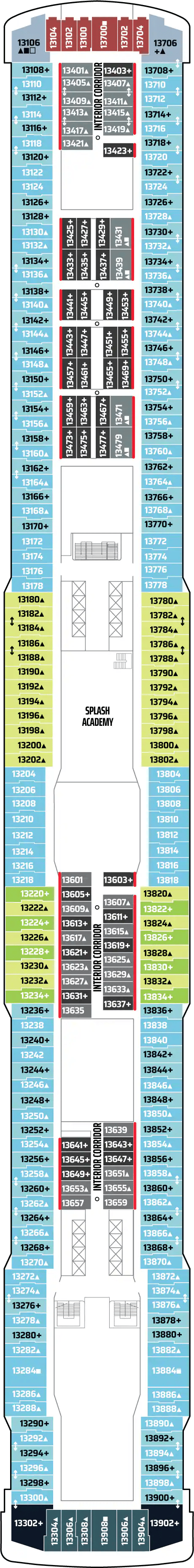 Deck plan for DECK 13