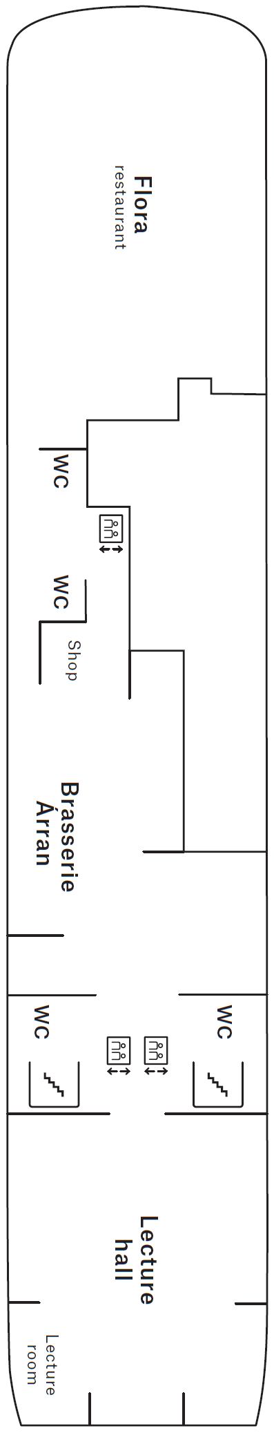 Deck plan for Deck 5
