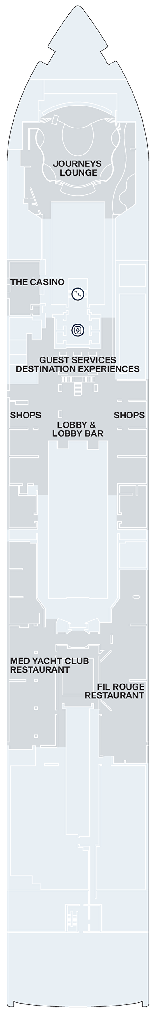 Deck plan for Deck 4