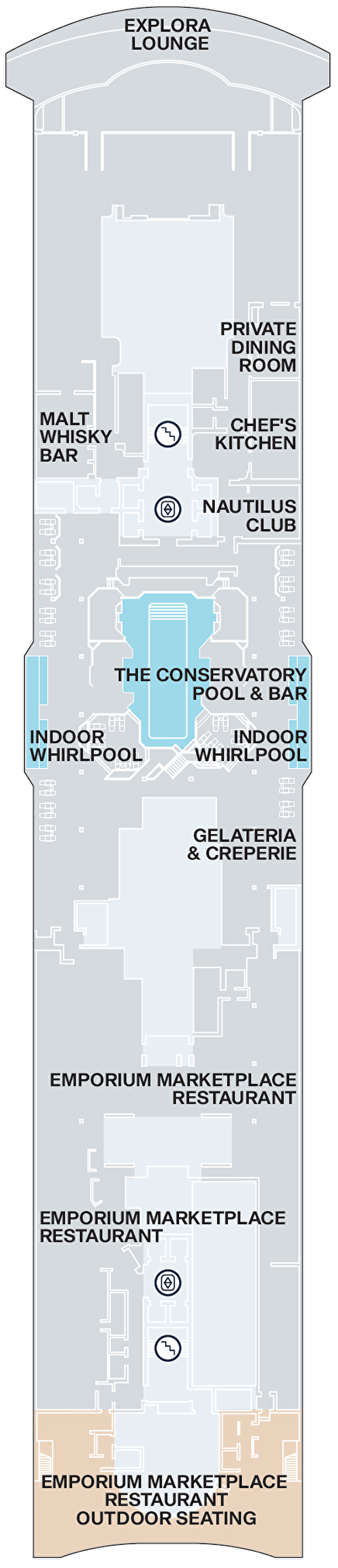 Deck plan for Deck 11