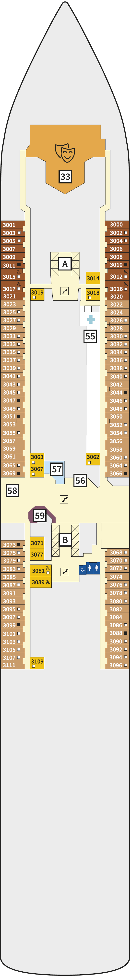 Deck plan for 3 Welle