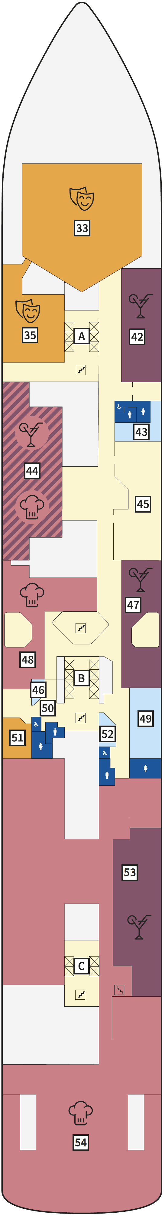 Deck plan for 4 Atlantik