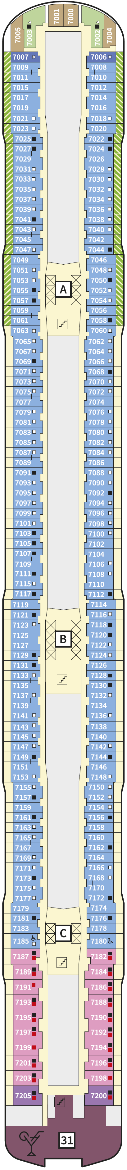 Deck plan for 7 Seestern