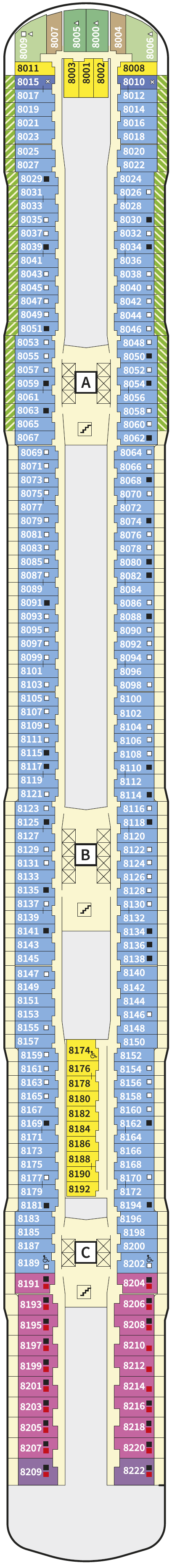 Deck plan for 8 Muschel
