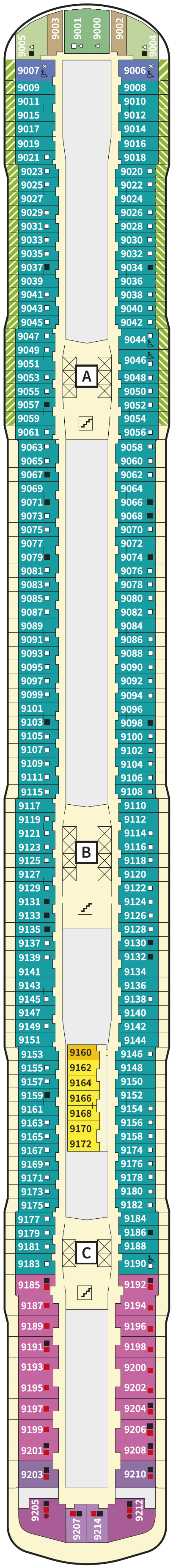 Deck plan for 9 Krabbe