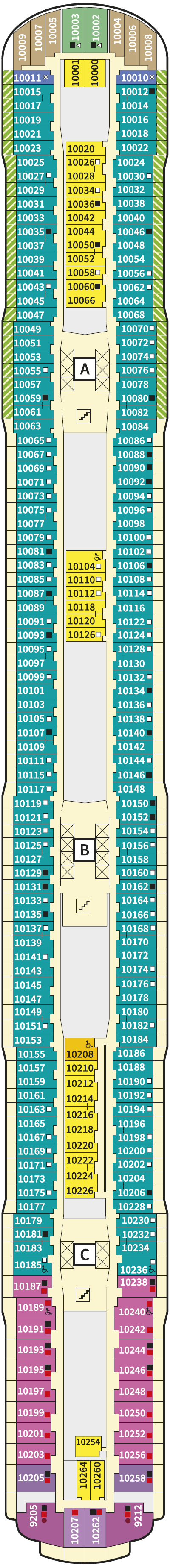 Deck plan for 10 Wal