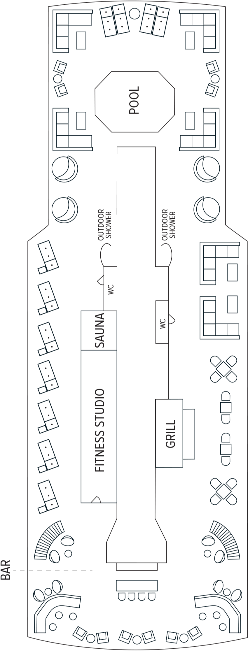 Deck plan for Marina Deck