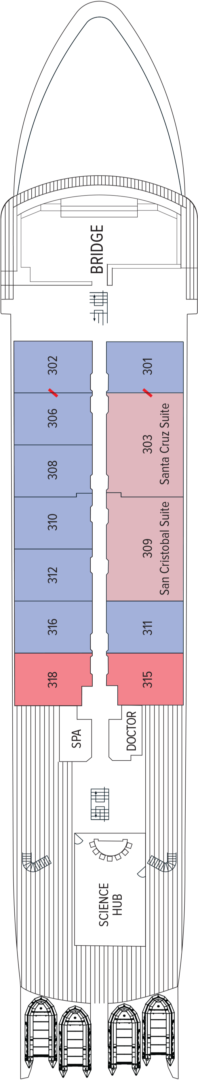 Deck plan for Bridge Deck
