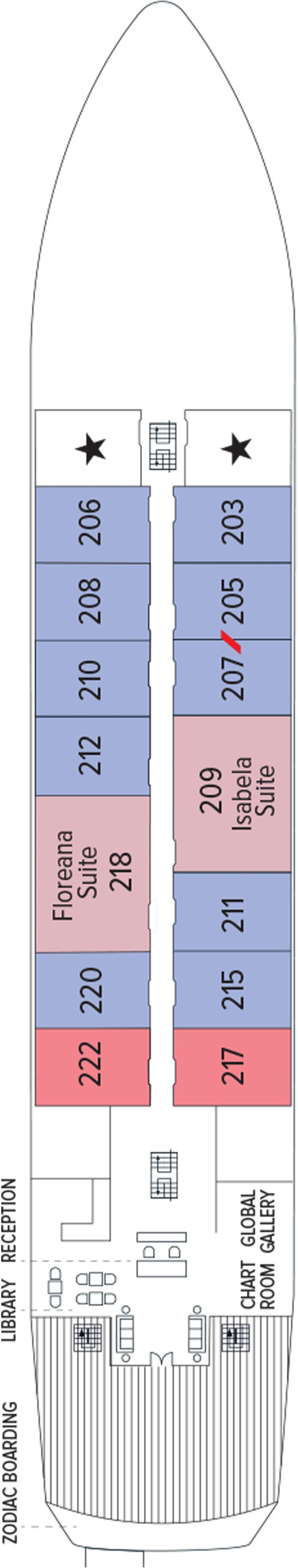 Deck plan for Promenade Deck