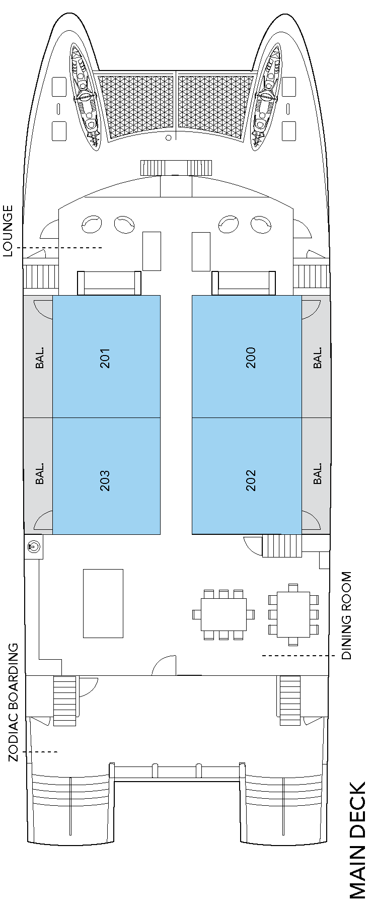 Deck plan for Main Deck