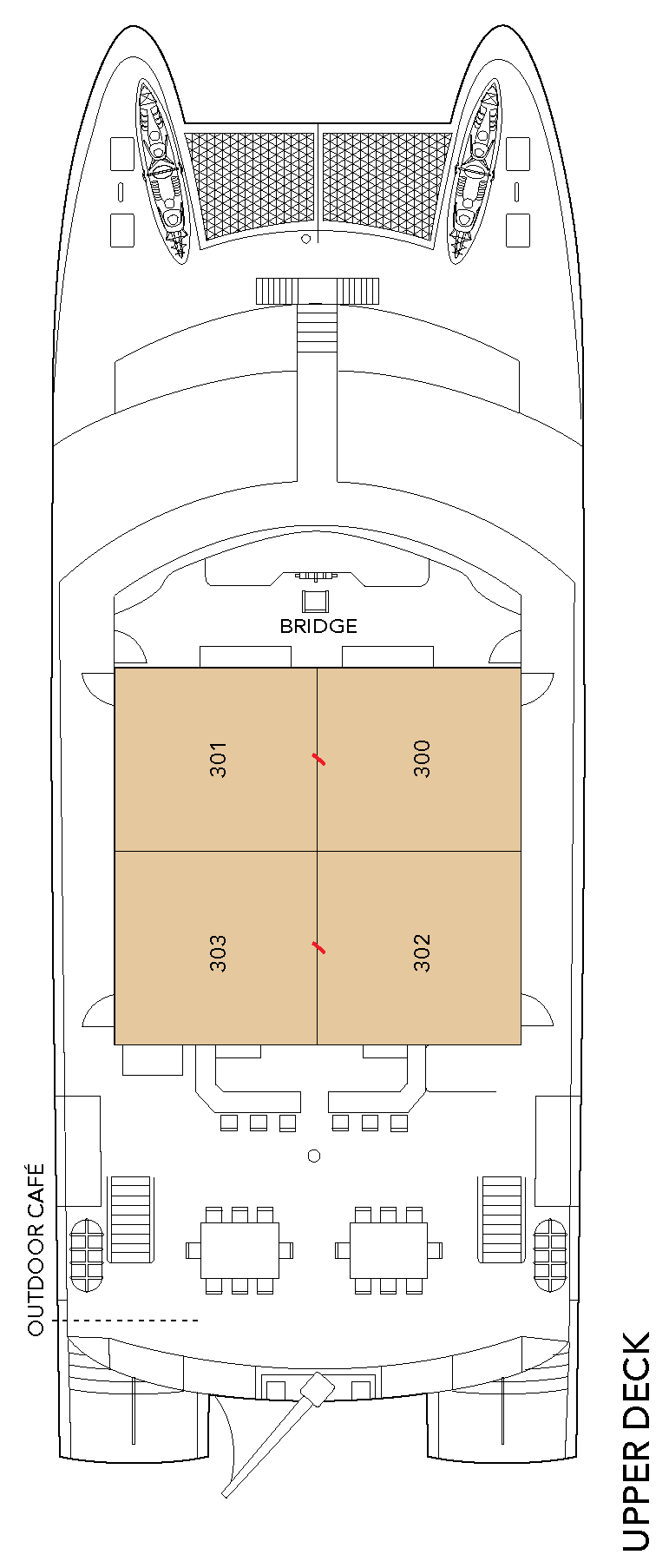 Deck plan for Upper Deck