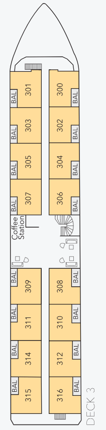Deck plan for Deck 3