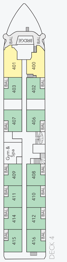 Deck plan for Deck 4