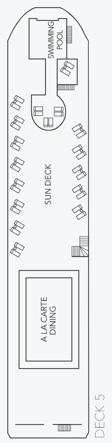 Deck plan for Deck 5
