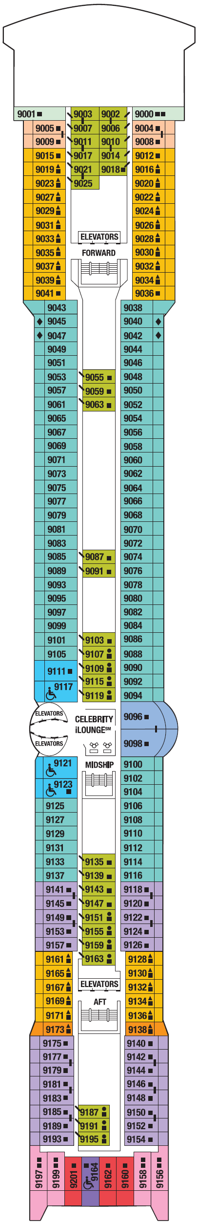 Deck plan for SKY DECK 9