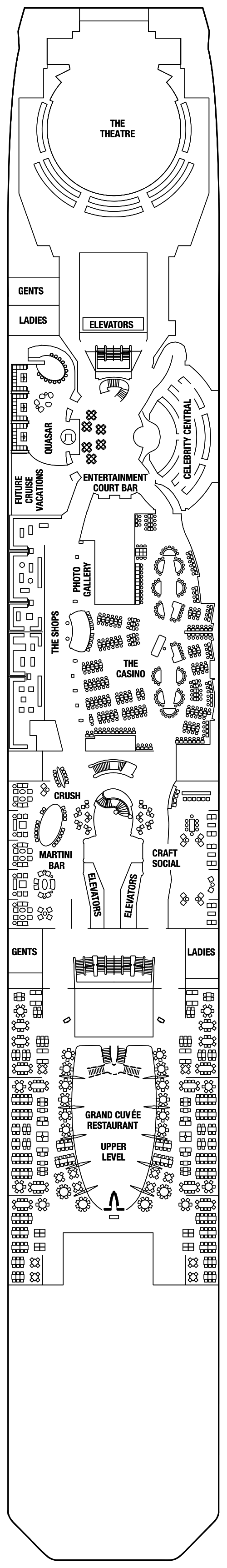 Deck plan for PROMENADE DECK 4