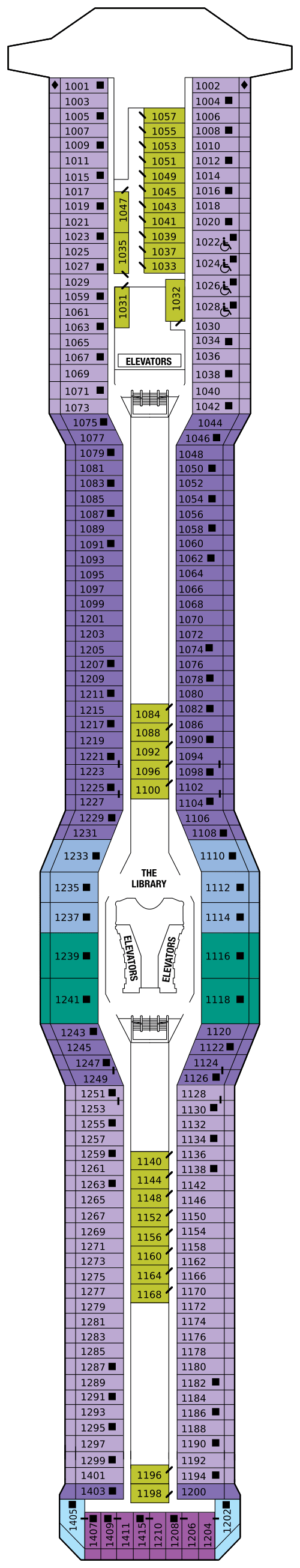 Deck plan for SKY DECK 10