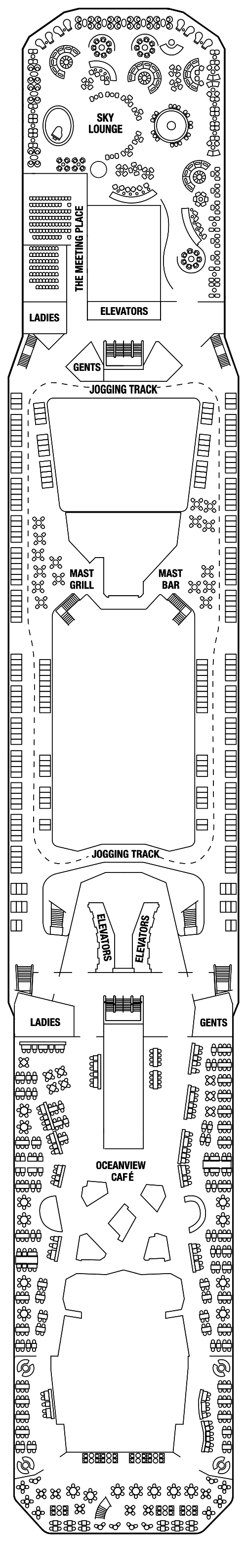 Deck plan for LIDO DECK 14