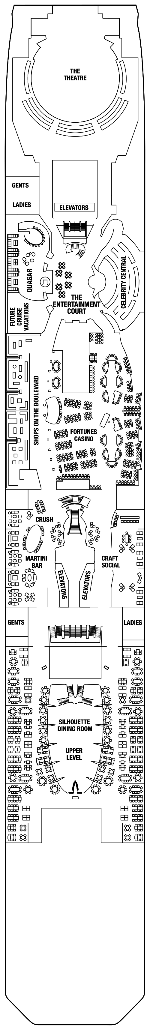 Deck plan for PROMENADE DECK 4