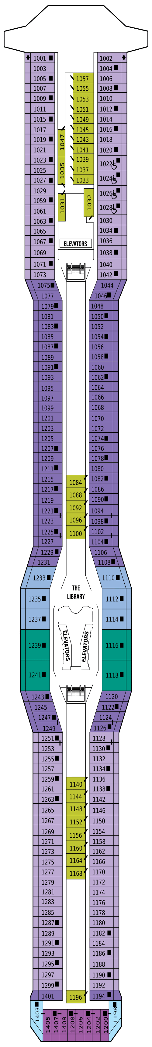 Deck plan for SKY DECK 10