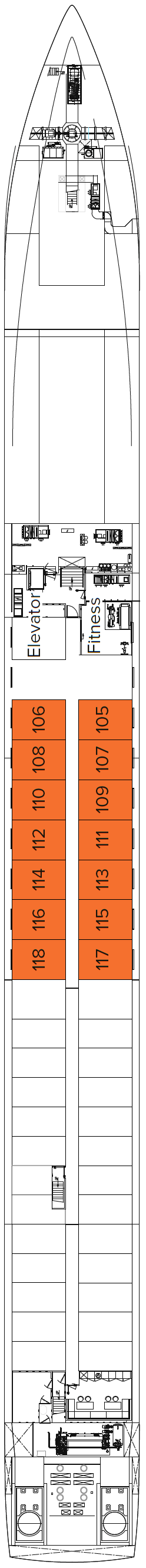 Deck plan for Lower Deck