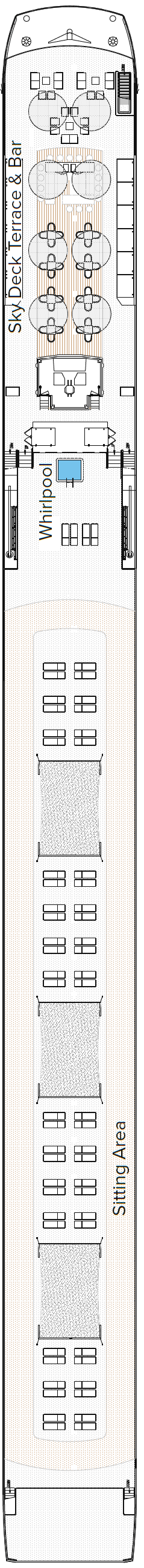 Deck plan for Top Deck