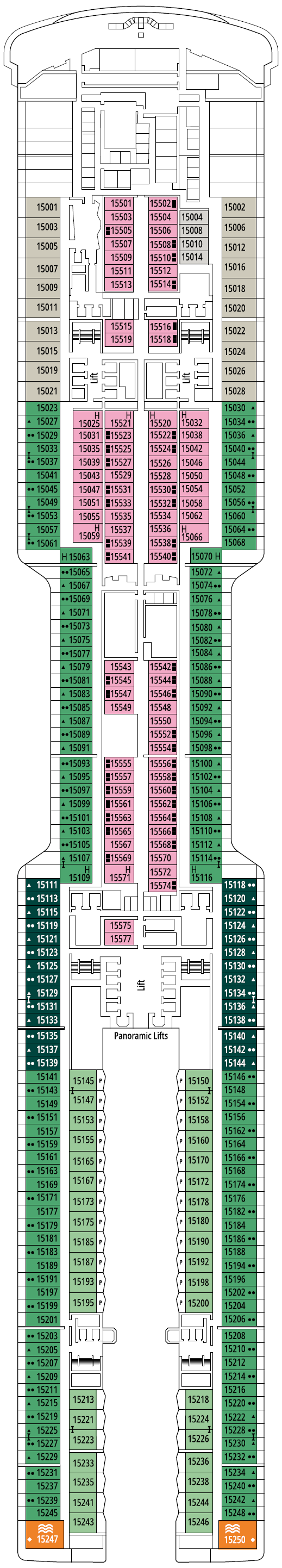 Deck plan for DECK 15