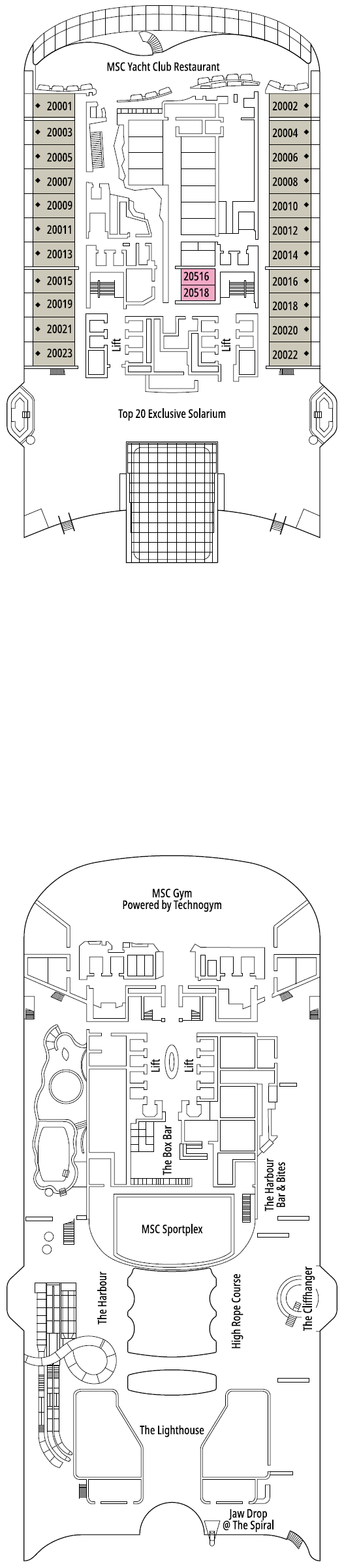 Deck plan for DECK 20