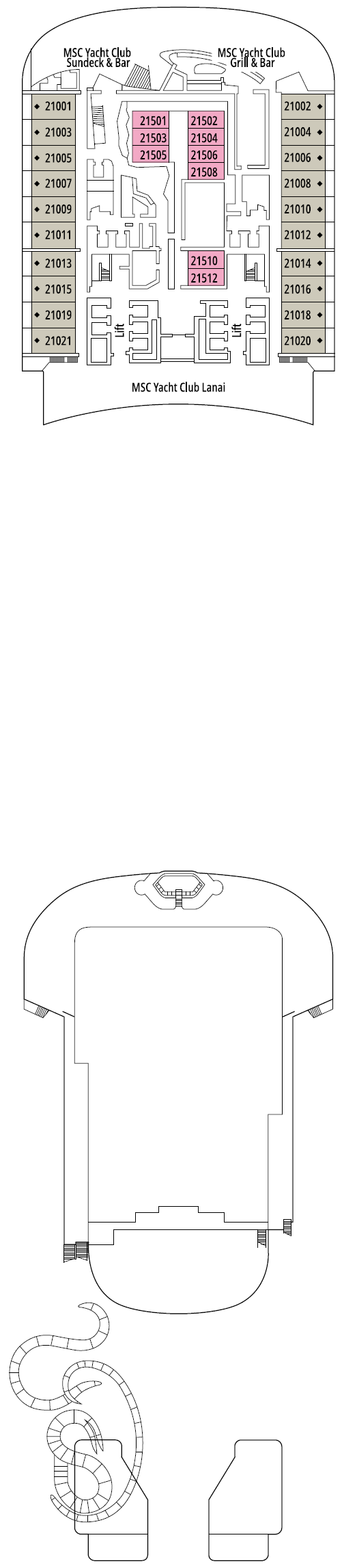 Deck plan for DECK 21