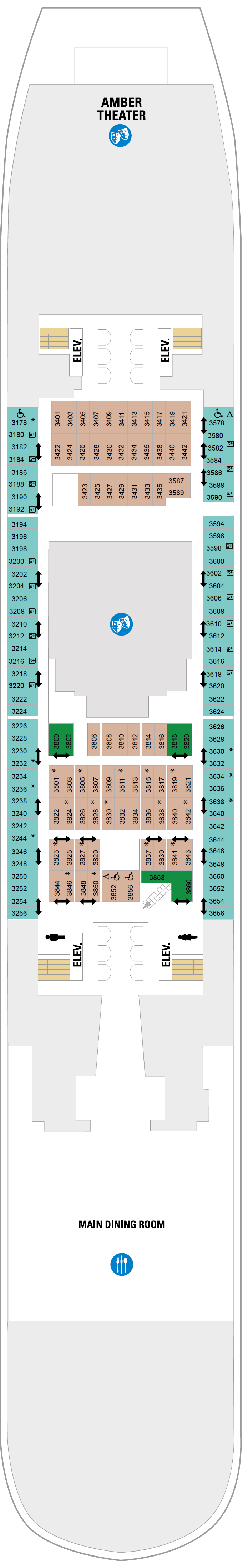 Deck plan for Deck 03