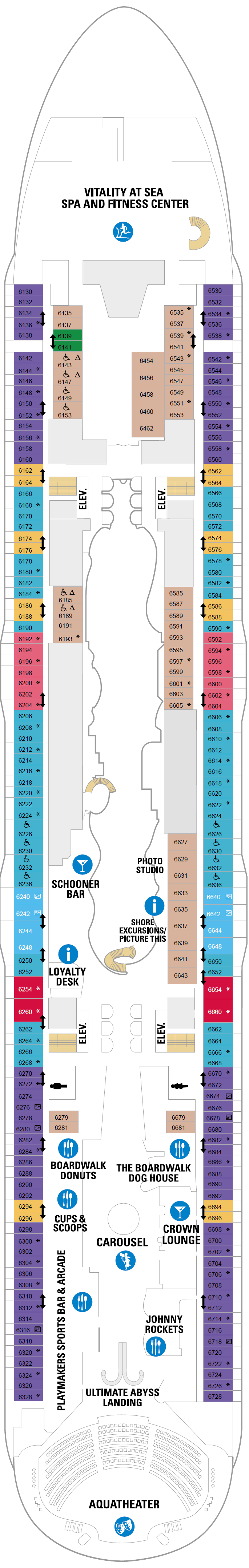 Deck plan for Deck 06