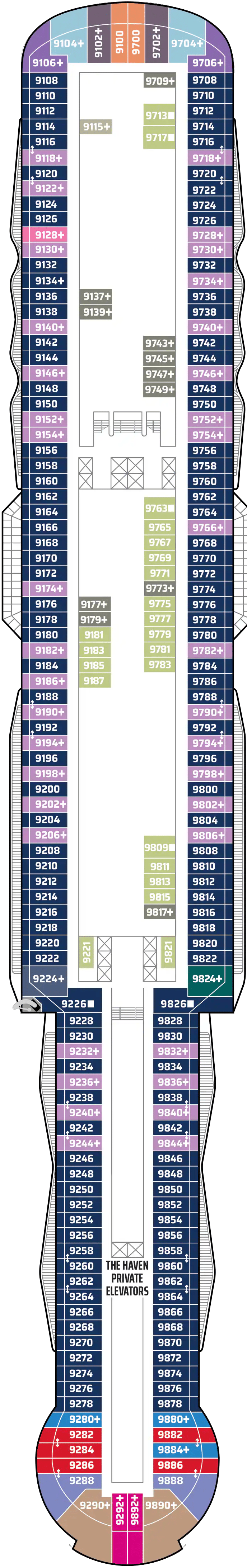 Deck plan for Deck 09
