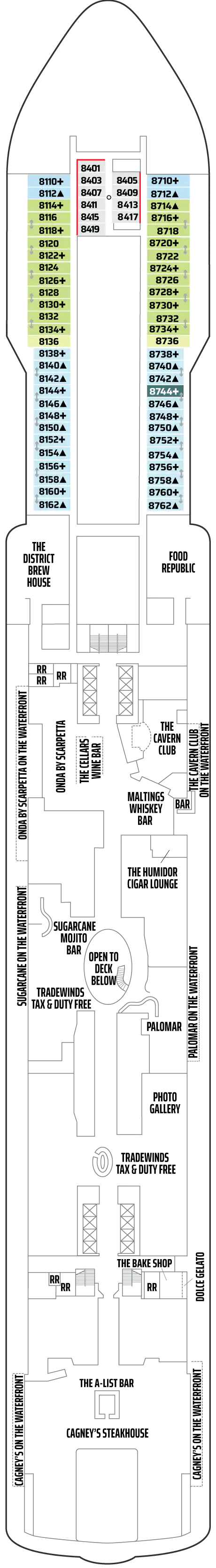 Deck plan for DECK 8