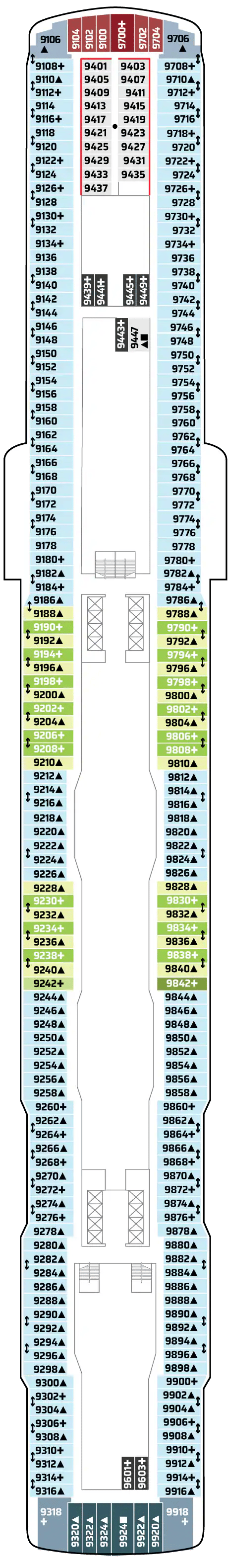 Deck plan for DECK 9