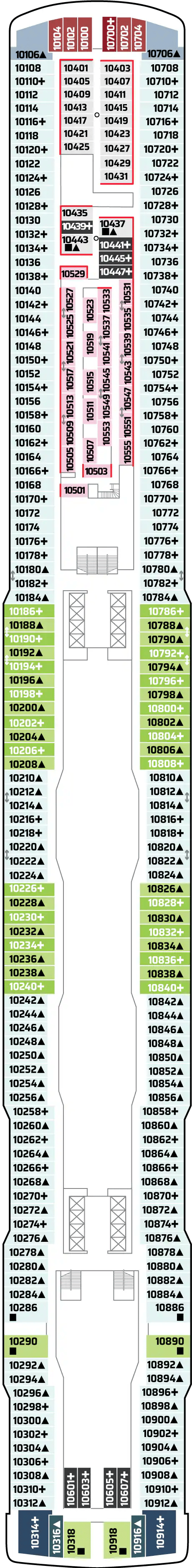 Deck plan for DECK 10
