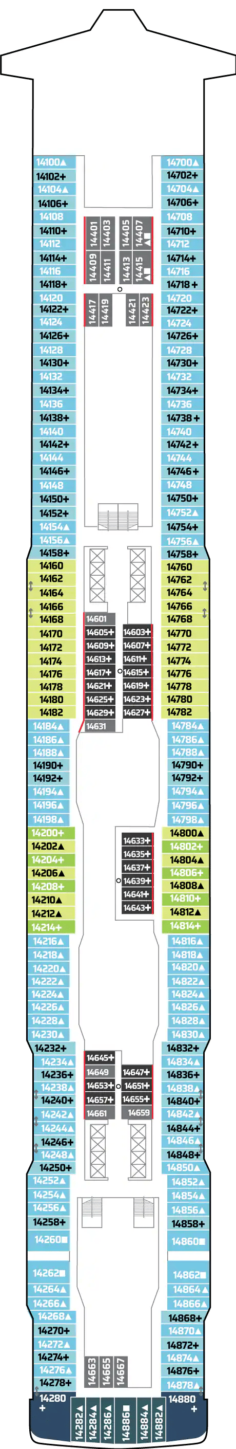 Deck plan for DECK 14