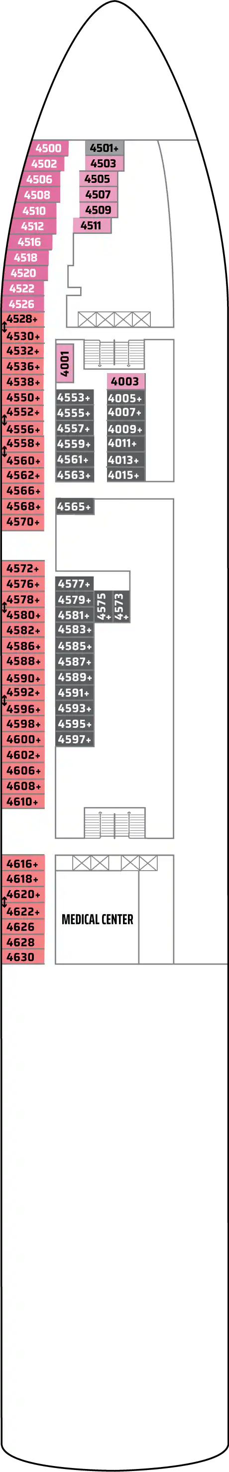 Deck plan for Deck 04