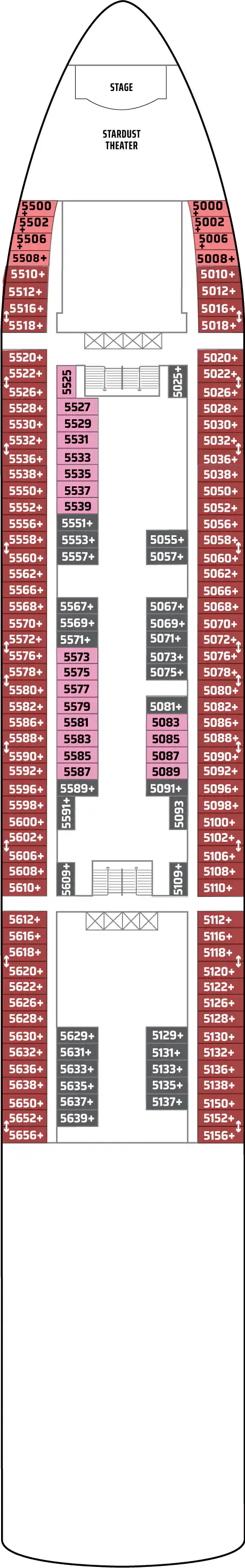 Deck plan for Deck 05