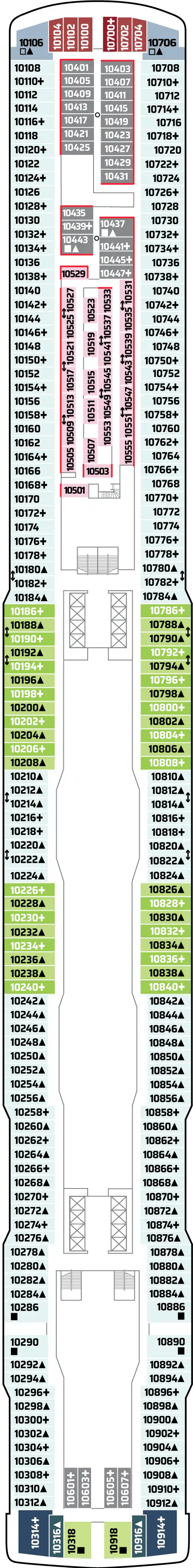 Deck plan for DECK 10