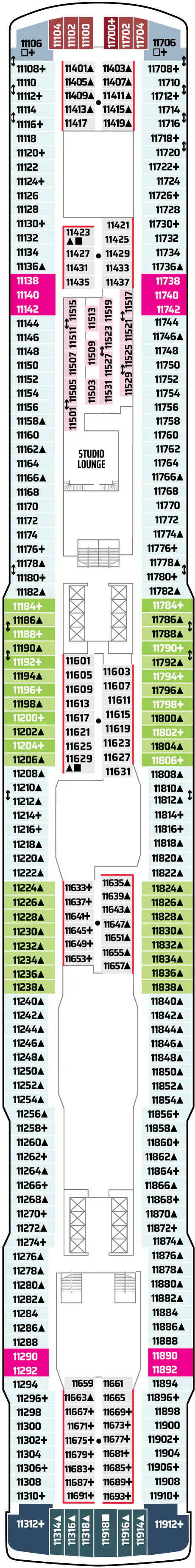 Deck plan for DECK 11