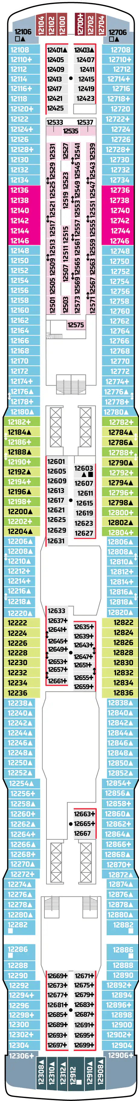 Deck plan for DECK 12