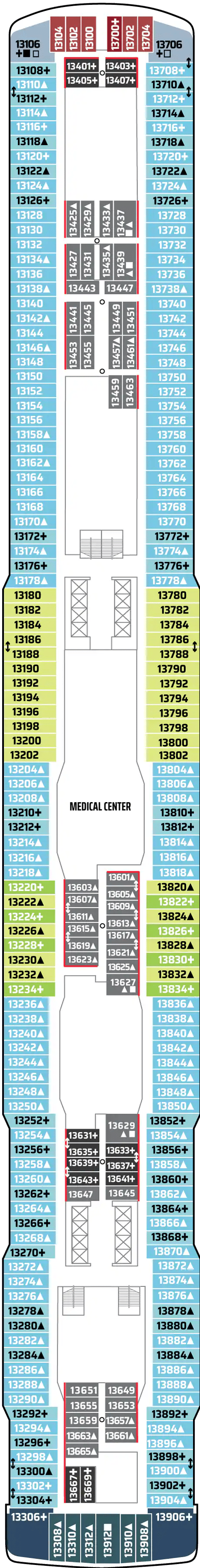 Deck plan for DECK 13
